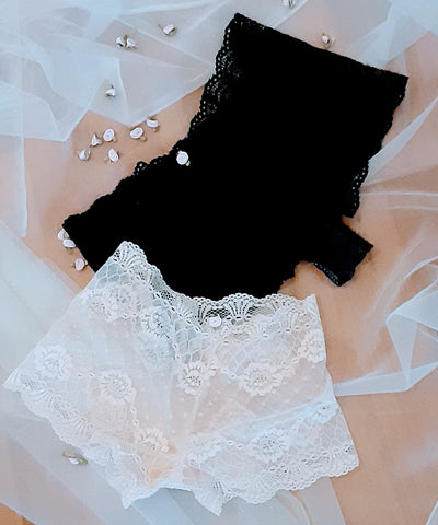 Lace lingerie handmade brief - AkitaArigatosonFashion