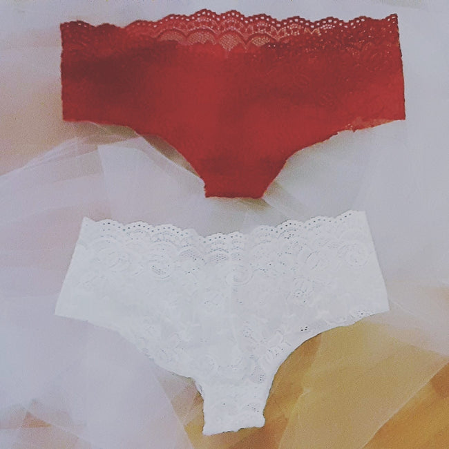 Couture Lingerie Set Burgundery or White Lace - AkitaArigatosonFashion